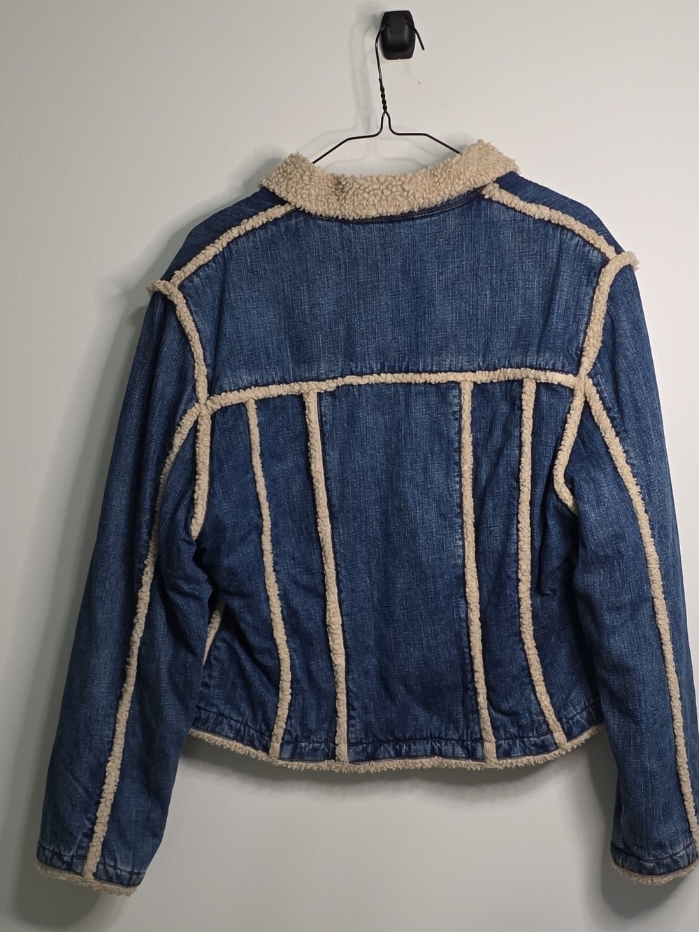 Wrangler Women's Sherpa Lined Jean Jacket Western Size M - Picture 9 of 9